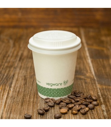 COUVERCLE CPLA POUR GOBELET 175 ml COMPOSTABLE