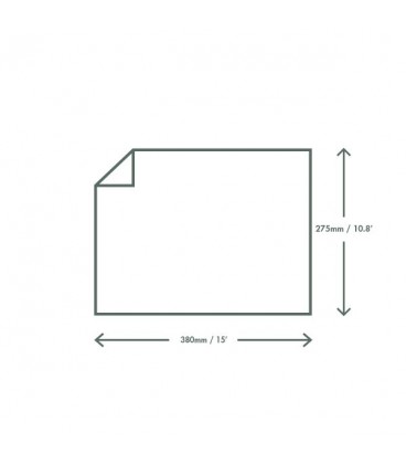 PAPIER ALIMENTAIRE non blanchi RESISTANT AUX GRAISSES 380X275MM COMPOSTABLE