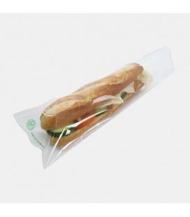 SAC À SANDWICH TRANSPARENT compostable recyclable