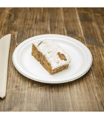 ASSIETTE RONDE BLANCHE EN RESIDUS DE BAGASSE 17 CM