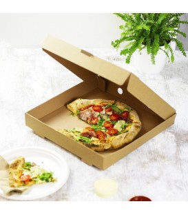 BOÎTE A PIZZA KRAFT 30 CM - 100 BOÎTES