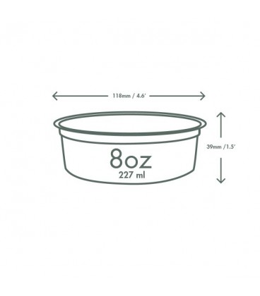 RÉCIPIENT ROND DELI PLA 225 ML - 500 RÉCIPIENTS
