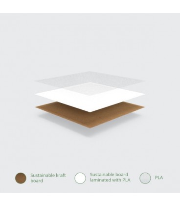 GRANDE BOÎTE POUR PLATEAU SANDWICH ET COMPARTIMENTS- 25 BOÎTES
