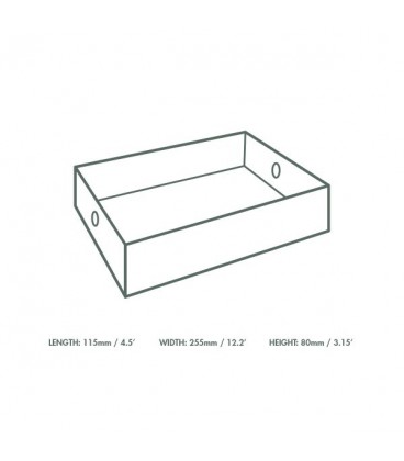 PLATEAU COMPARTIMENT MOITIE - 25 BOÎTES