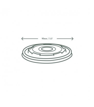 COUVERCLE jetable biodégradable pour bols à soupe 175 à 275 ml COMPOSTABLE