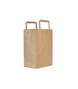 SAC MOYEN EN PAPIER RECYCLE 21.5CM VOLUME 6L COMPOSTABLE