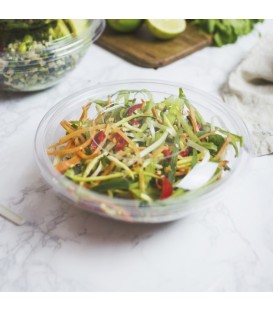 Bol à salade en PLA 710 ml transparent et écologiques