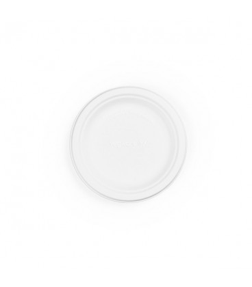 ASSIETTE RONDE EN BAGASSE 15 CM - 1000 ASSIETTES