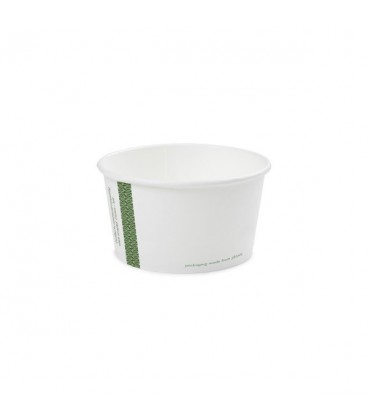 POT ROND pour soupes et glaces en PLA 360 ml COMPOSTABLE - vaisselle jetable biodégradable