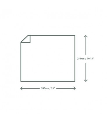 Papier burger uni blanc compostable - 1000 feuilles