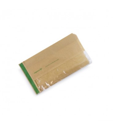 Sachet kraft et PLA résitant aux graisses 15x28 xm - 1000 sachets