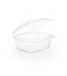 BARQUETTE À COUVERCLE RABATTABLE PLA 220 ml COMPOSTABLE