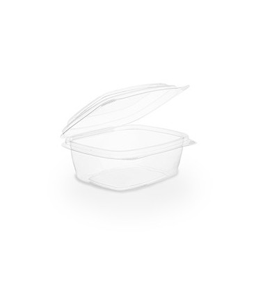 BARQUETTE À COUVERCLE RABATTABLE PLA 220 ml COMPOSTABLE