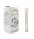 Pailles en papier blanche 8 x 195mm
