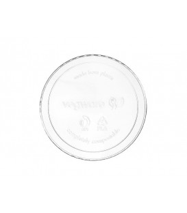 COUVERCLE ROND PLA POUR RECIPIENT de 240 - 900 ml COMPOSTABLE - vaisselle jetable biodégradable