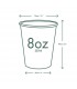 GOBELET jetable en carton 225 ML POUR BOISSONS CHAUDES COMPOSTABLE