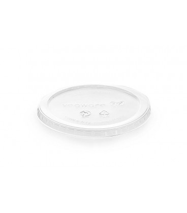 COUVERCLE ROND PLA POUR RECIPIENT de 240 - 900 ml COMPOSTABLE - vaisselle jetable biodégradable