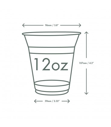 Gobelet standard uni en PLA 300 ml pour boissons froides - 1000 gobelets