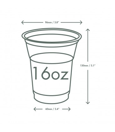 GOBELET STANDARD PLA 400 ML POUR BOISSONS FROIDES