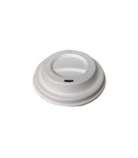 Couvercle bagasse ⌀ 89mm pour gobelet de 360ml - 1000 couvercles