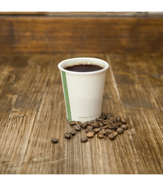 GREENBOX Gobelets En Carton Bio - Vaisselle Jetable - Gobelets En Papier - Gobelets Compostables Et Biodégradables - Gobelets à Café Noirs Non Imprimés Respectueux De L'environnement 50 Pièces 100 Ml