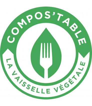 échantillon vaisselle jetable compos'table