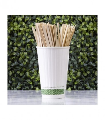 SPATULE BOIS 14 CM COMPOSTABLE VEGWARE