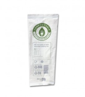 More about Kit de 3 couverts en bois 16cm + serviette biodégradable