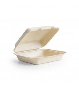 Lunch box en fibre naturelle moulée 9 x 8in - 240 x 205 mm