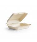 Lunch box en fibre naturelle moulée - 240 x 205 mm - 200 unités