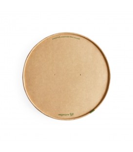 Couvercle kraft diamètre 185 mm pour bol large - 300 couvercles