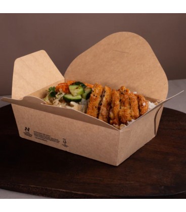 Boîte à repas Notpla 1750 ml 100% compostable - 220 boîtes