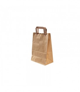 Sac Arc kraft brun lisse 22 + 10x28 cm - MILHE ET AVONS