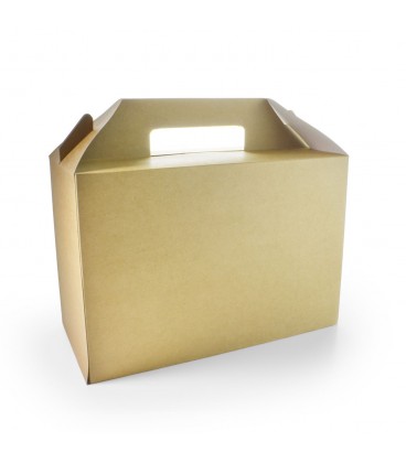 BOITE DE TRANSPORT GRANDE TAILLE 26.5 X 18 X 12 CM COMPOSTABLE VEGWARE