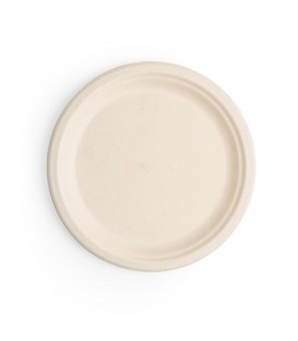 Assiette en fibre moulée naturelle 225 ml - 500 unités