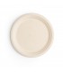 Assiette en fibre moulée naturelle 225 ml - 500 unités