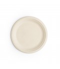 Assiette en fibre moulée naturelle 175 mm - 500 unités