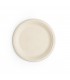 Assiette en fibre moulée naturelle 175 mm - 500 unités