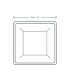 Assiette carrée en pulpe 21cm - 500 assiettes