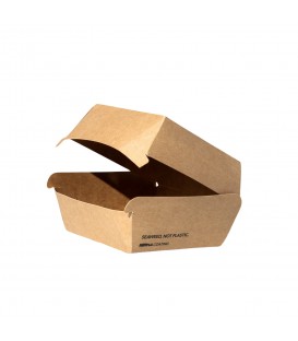 FR-CS5C001 - Boîte à burger 100% carton Notpla - 200 boîtes