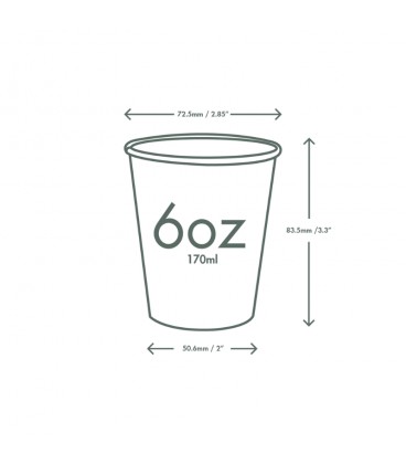 Gobelet 180ml blanc ⌀ 72mm - 1000 gobelets