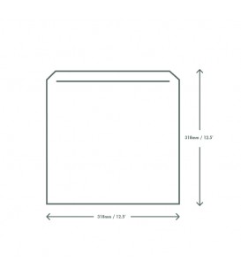 Sachet blanc papier recyclé 30x30cm