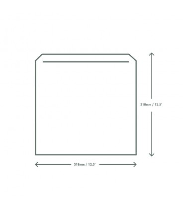 Sachet blanc papier recyclé 30x30cm