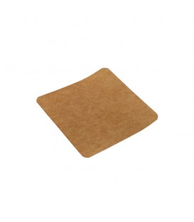 Support carré kraft brun 12,5 x 12,5cm