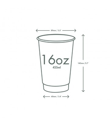 Gobelet kraft double paroi 455ml