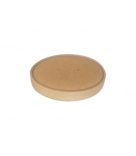 COUVERCLE PLA DIAM. 150MM POUR BOL SALADE KRAFT 750ML BIOBRIGHT