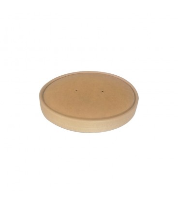 COUVERCLE PLA DIAM. 150MM POUR BOL SALADE KRAFT 750ML BIOBRIGHT