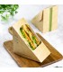 Boîte à sandwich triangulaire kraft