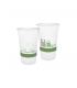 CONTENANT BOISSON FROIDE EN PLA LISERE VERT 568 ML COMPOSTABLE VEGWARE