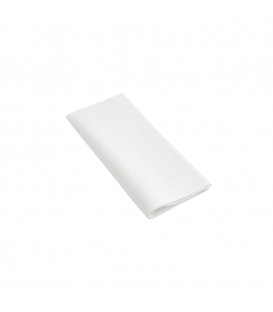 Serviettes de table 40 x 40 airlaid blanc biodegradable